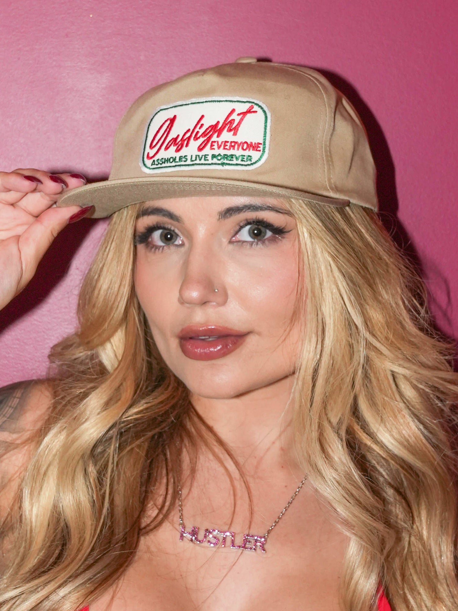 ALF GASLIGHT PATCH - 5 Panel Snapback in Tan