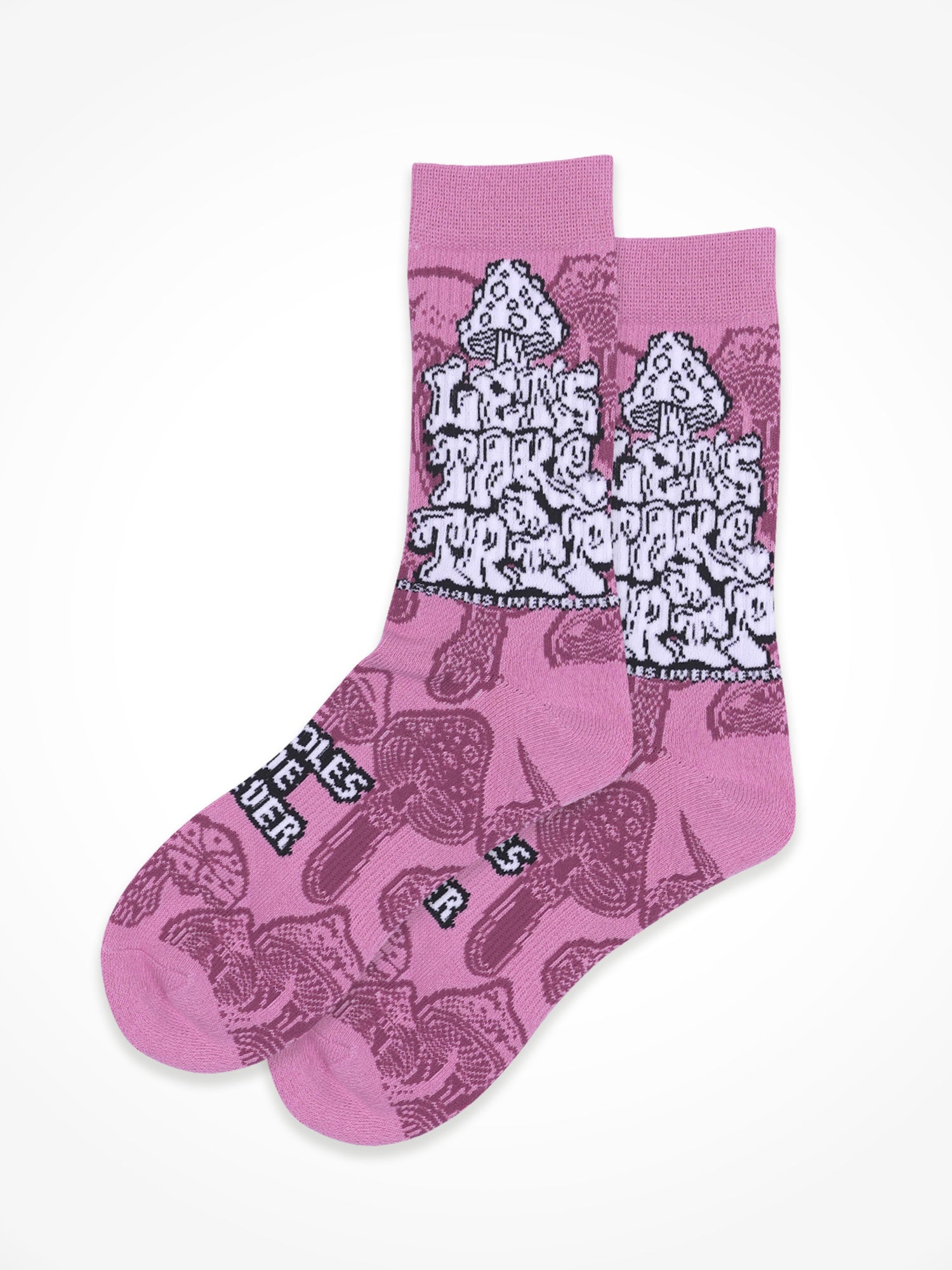 Lets Take a Trip Sock - Pink