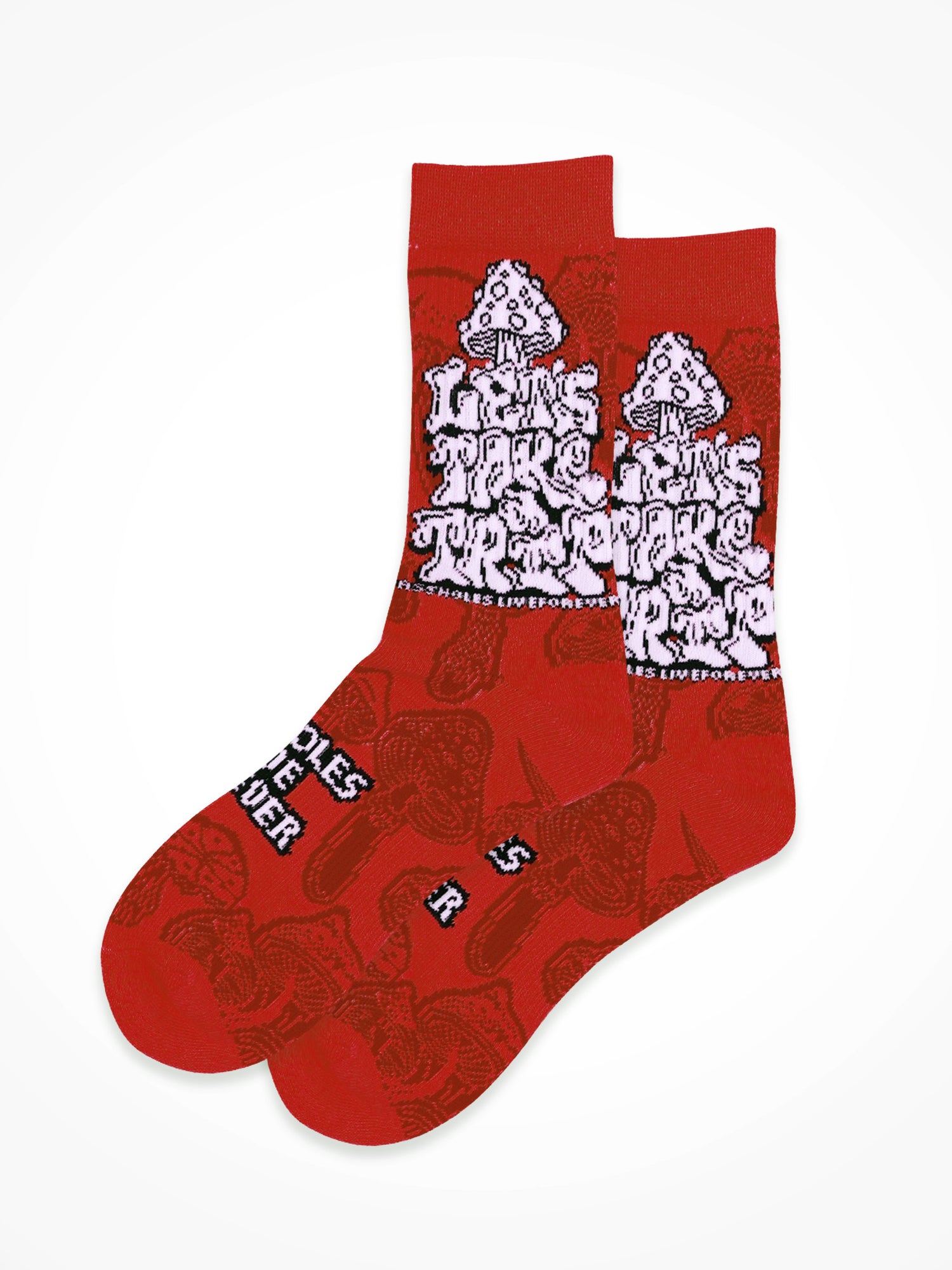 Lets Take a Trip Sock - Red