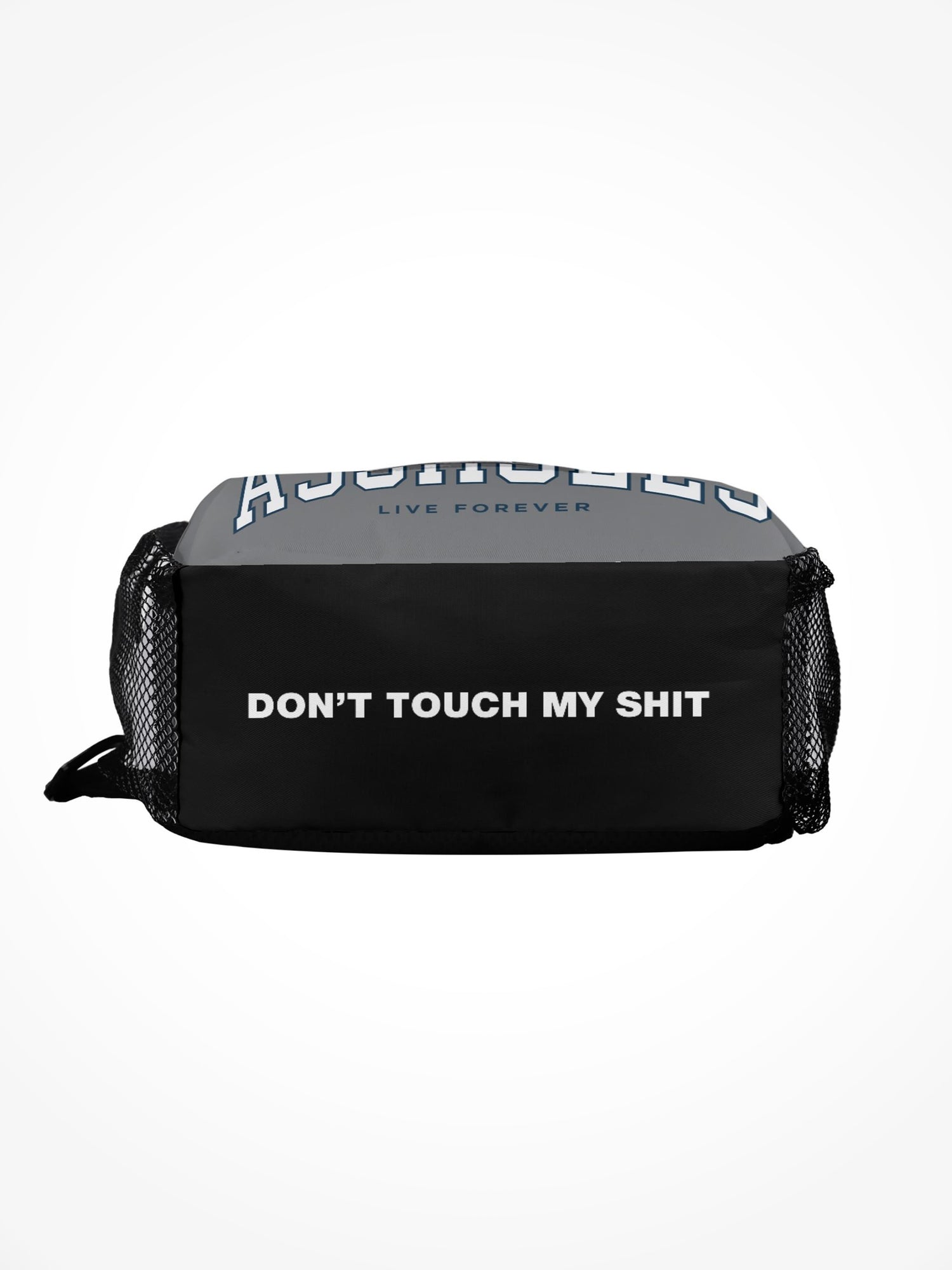 All-Over-Print Chest Crossbody Bag - Assholes College Grey