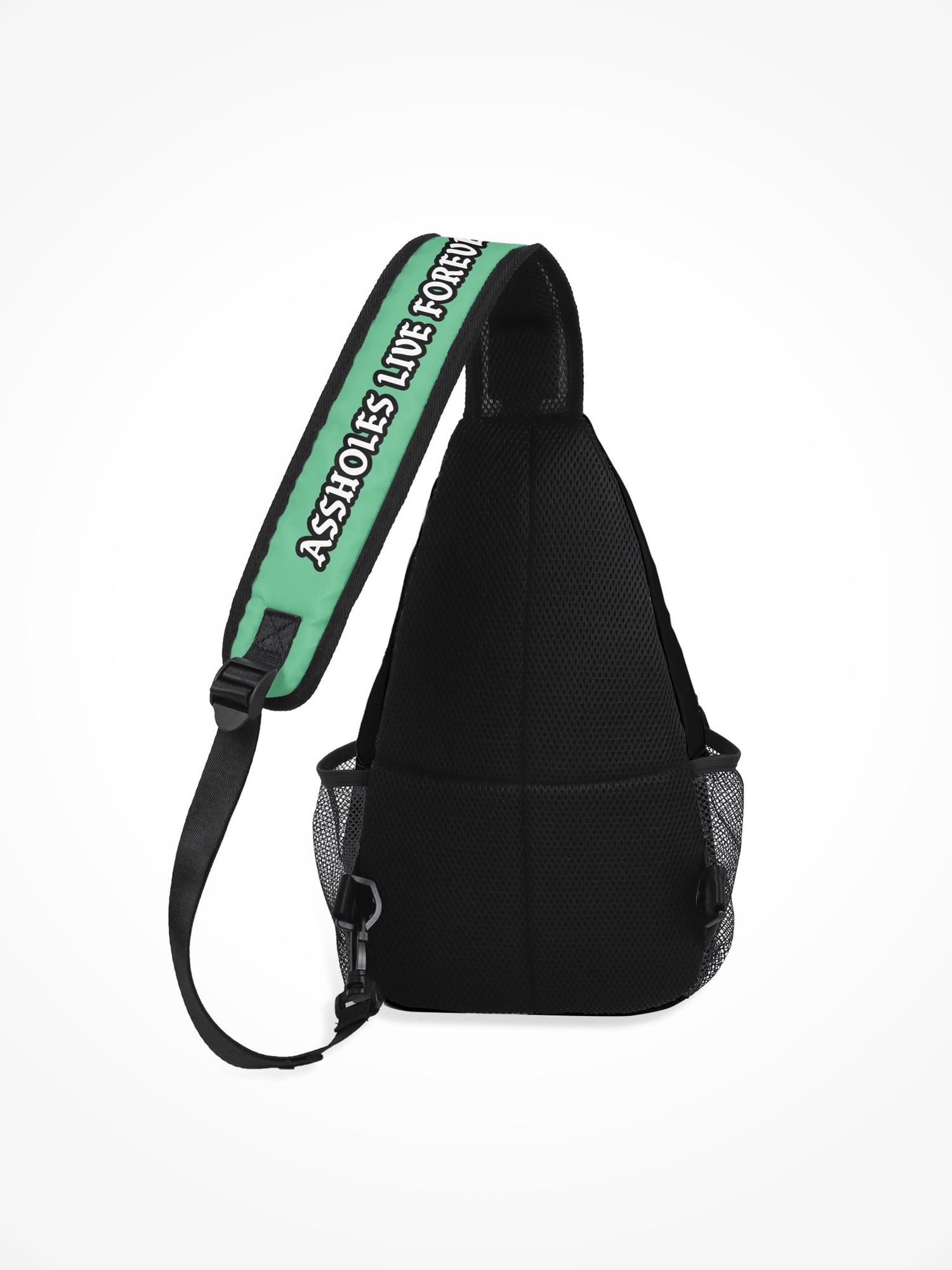 All-Over-Print Chest Crossbody Bag - ALF College Teal/Purple