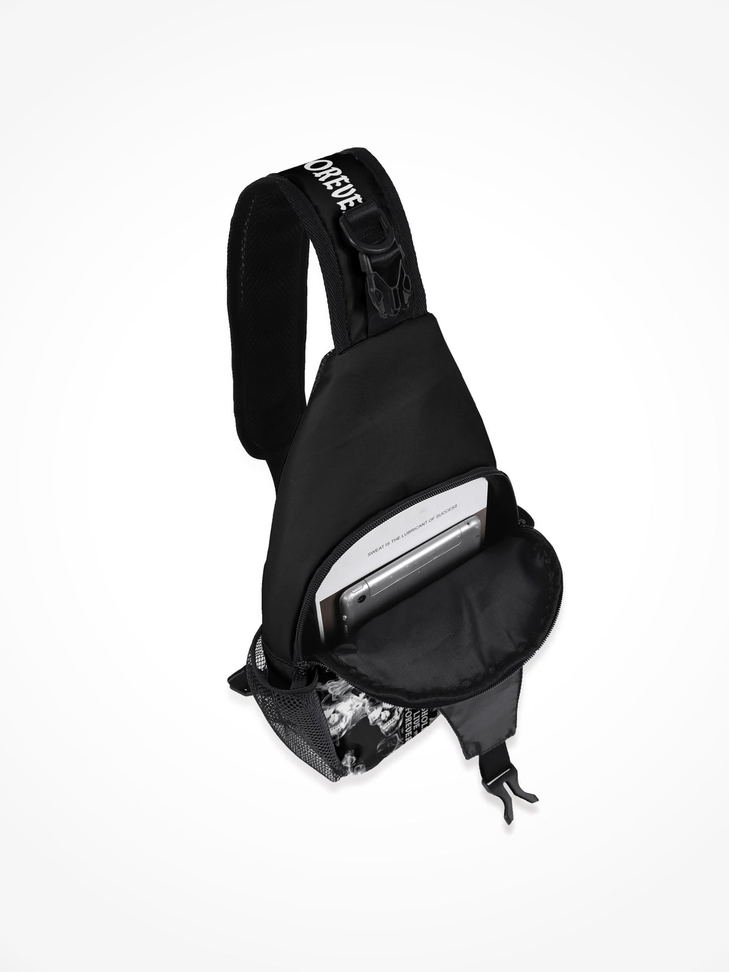 All-Over-Print Chest Crossbody Bag - ALF Smoking Skull