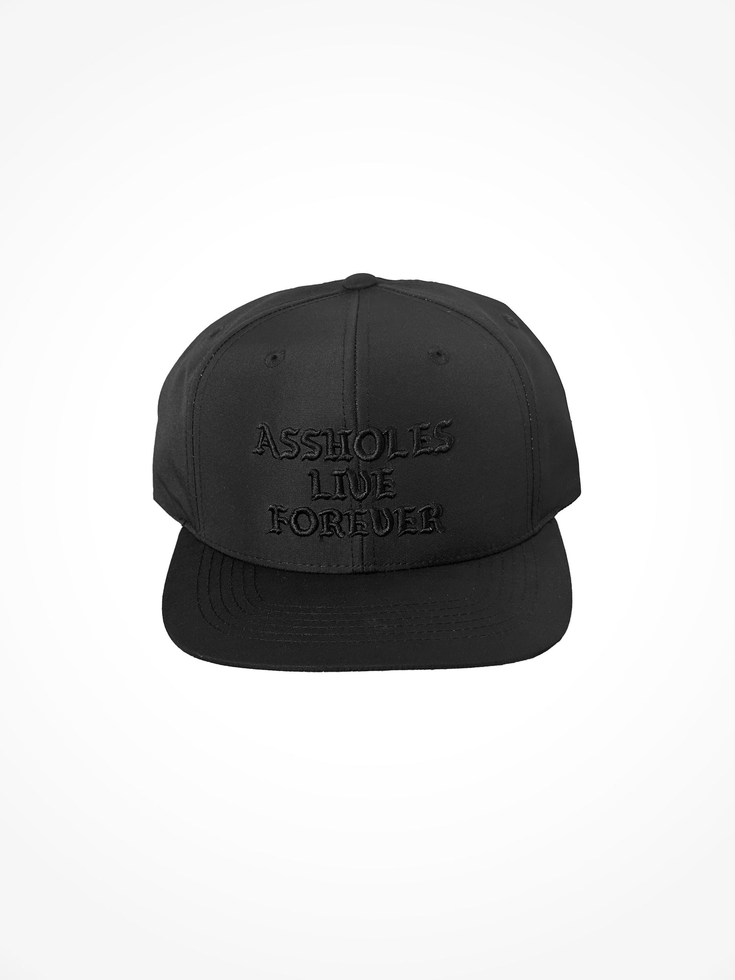 ALF 6 Panel Nylon Snapback - Blackout