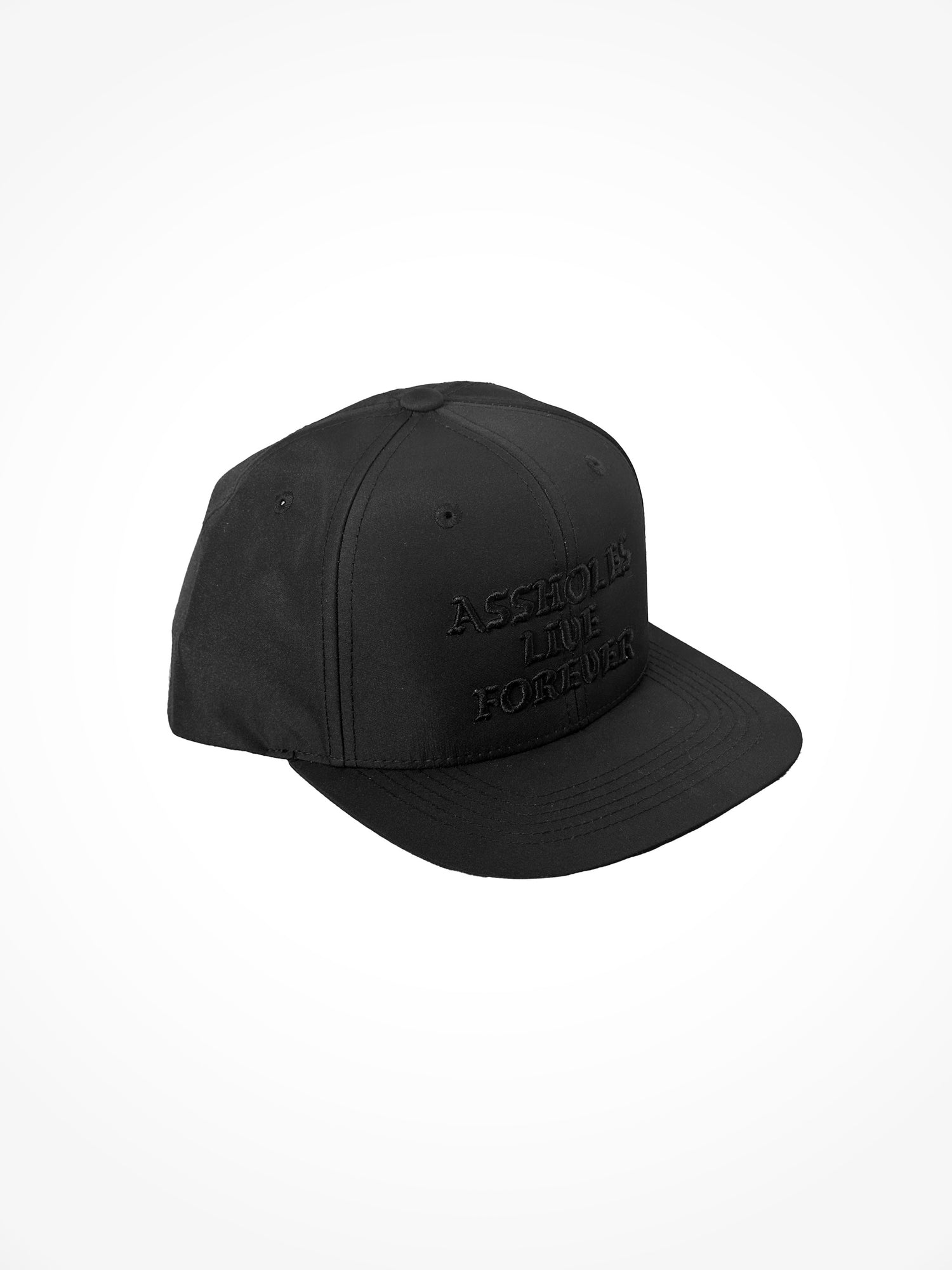 ALF 6 Panel Nylon Snapback - Blackout