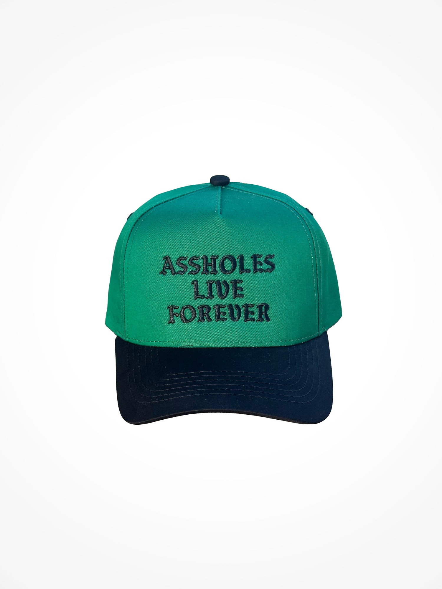 ALF 5 Panel Snapback Two Tone - Green/Black