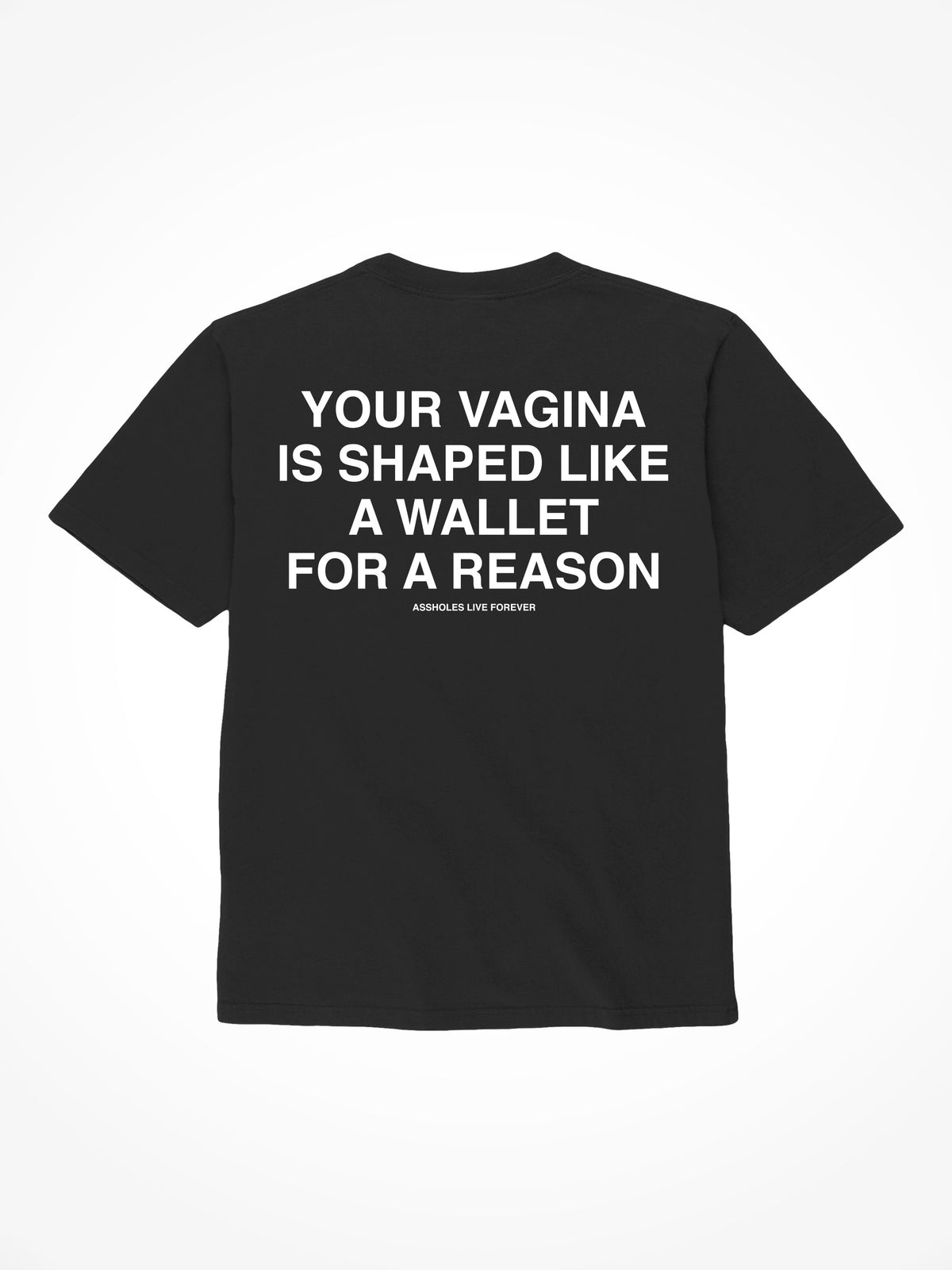 Your Vagina Is Shaped Like A Wallet - Black T-Shirt