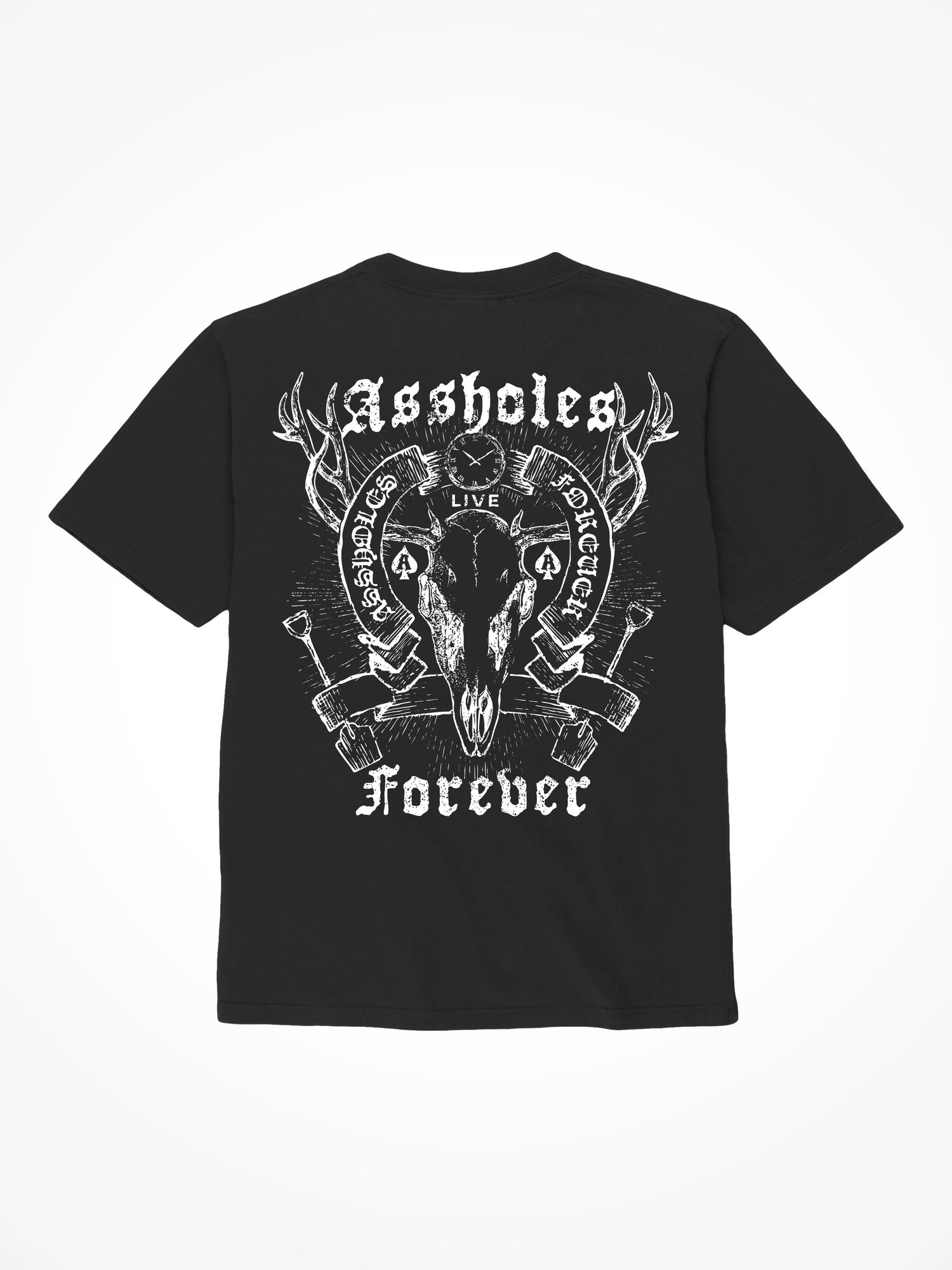 ALF Deer Skull - Black T-Shirt