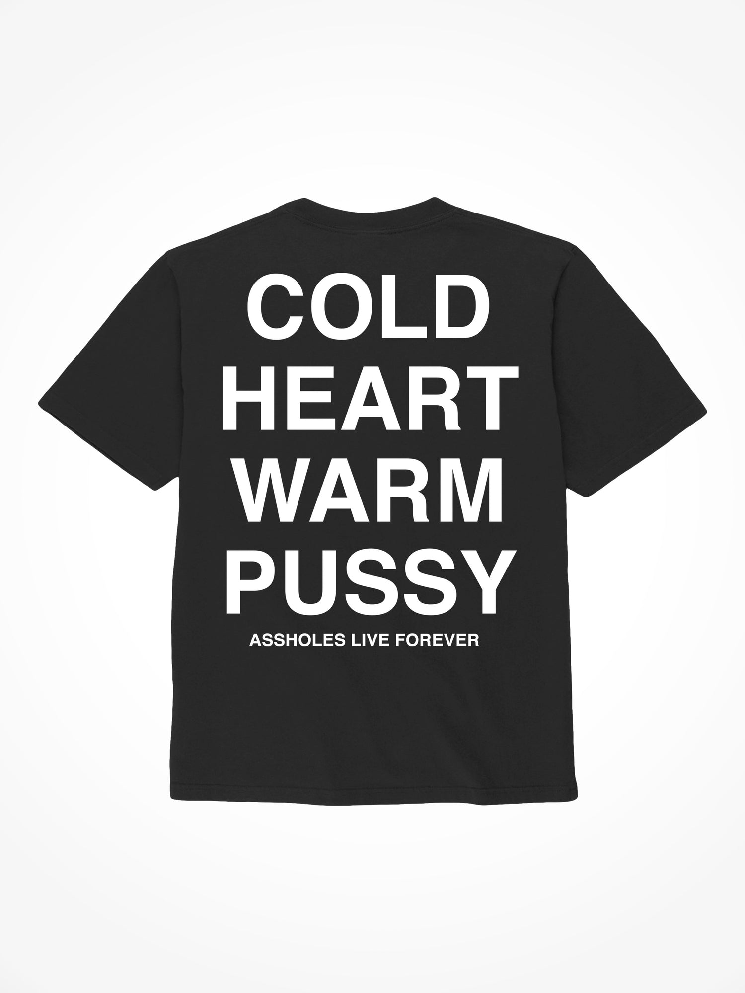 Cold Heart Warm Pussy  - Black T-Shirt