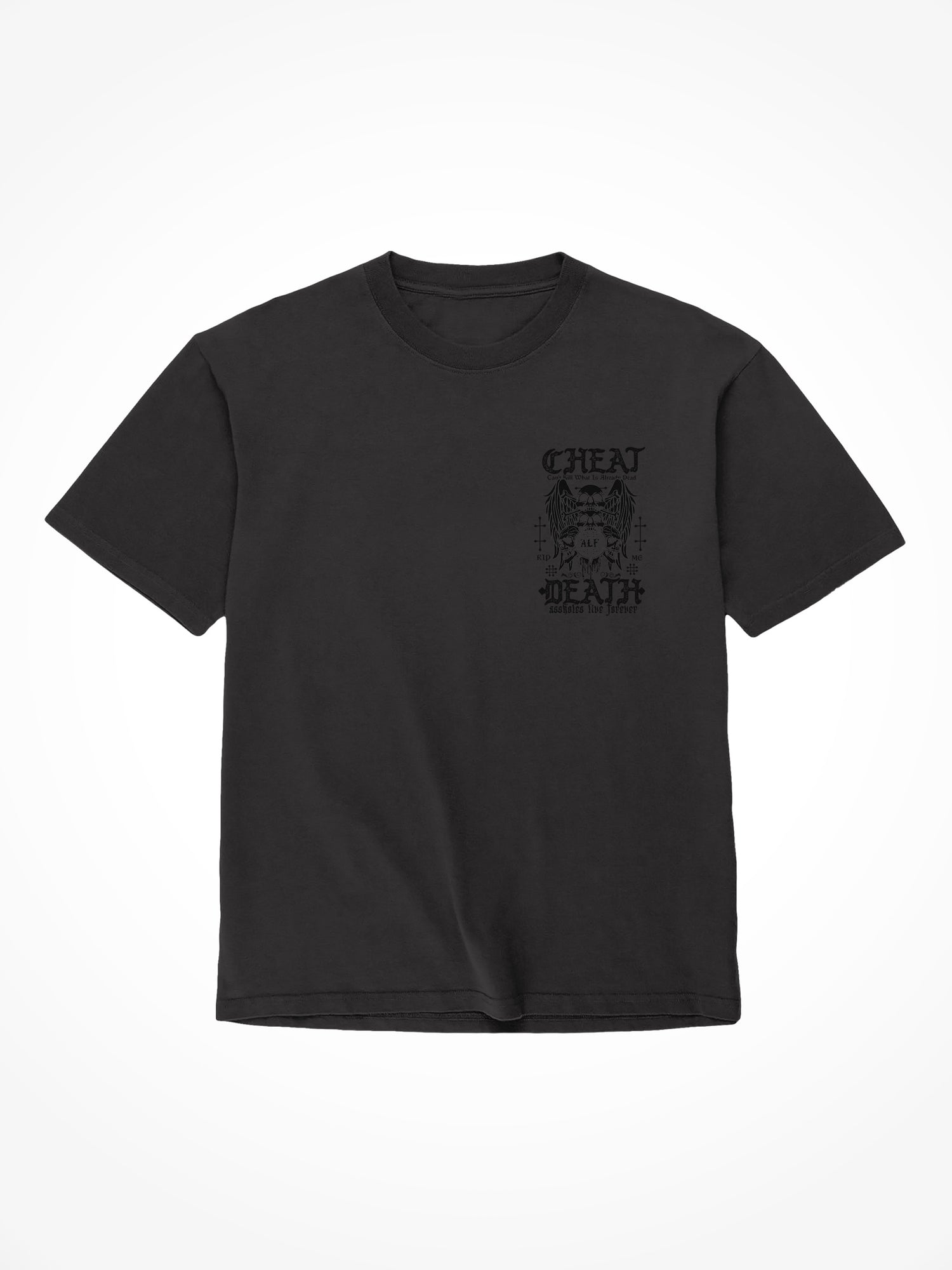 Cheat Death Blackout - Black T-Shirt