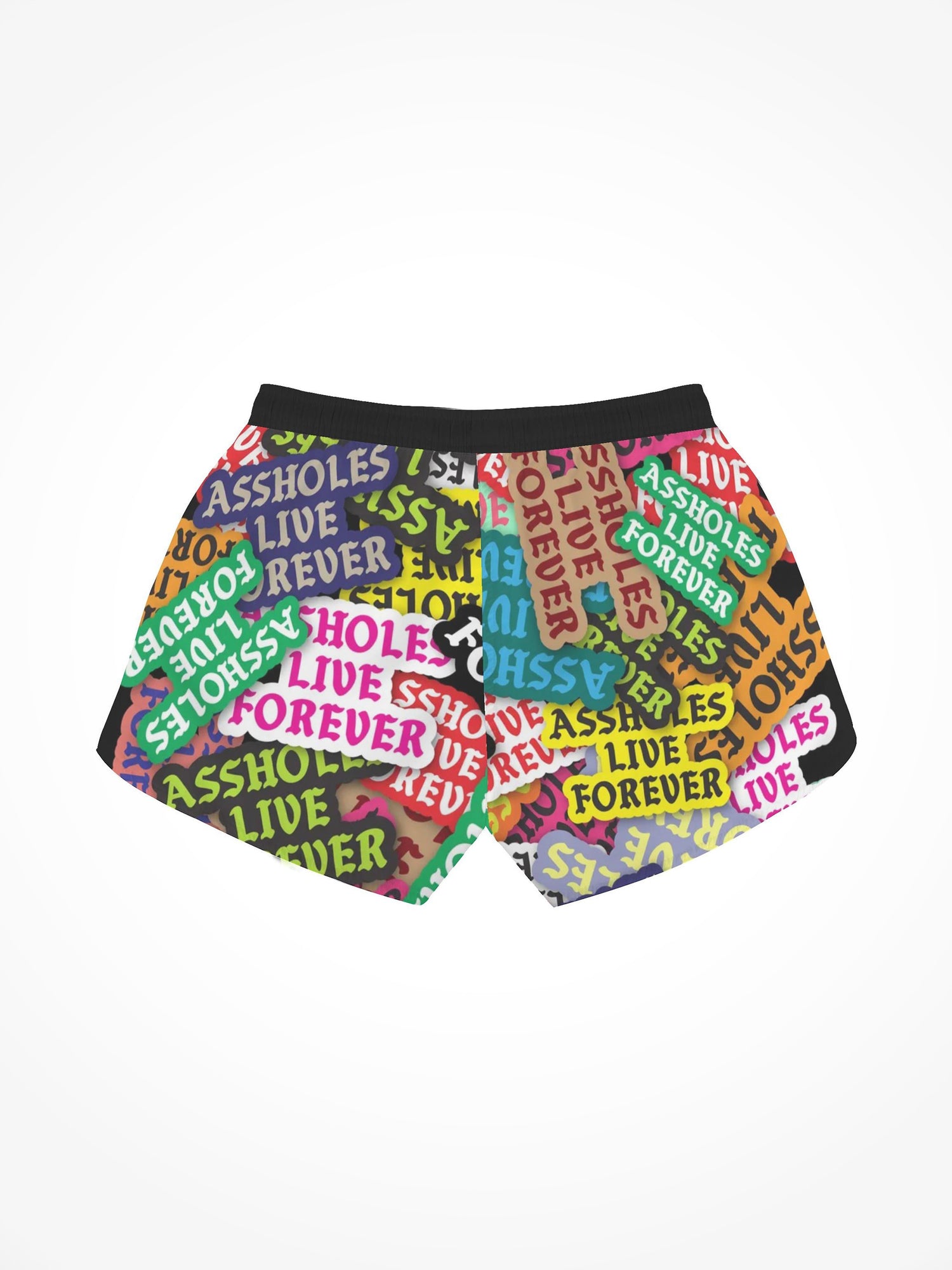 Womens All Over Print Casual Beach Shorts - ALF Sticker Slap