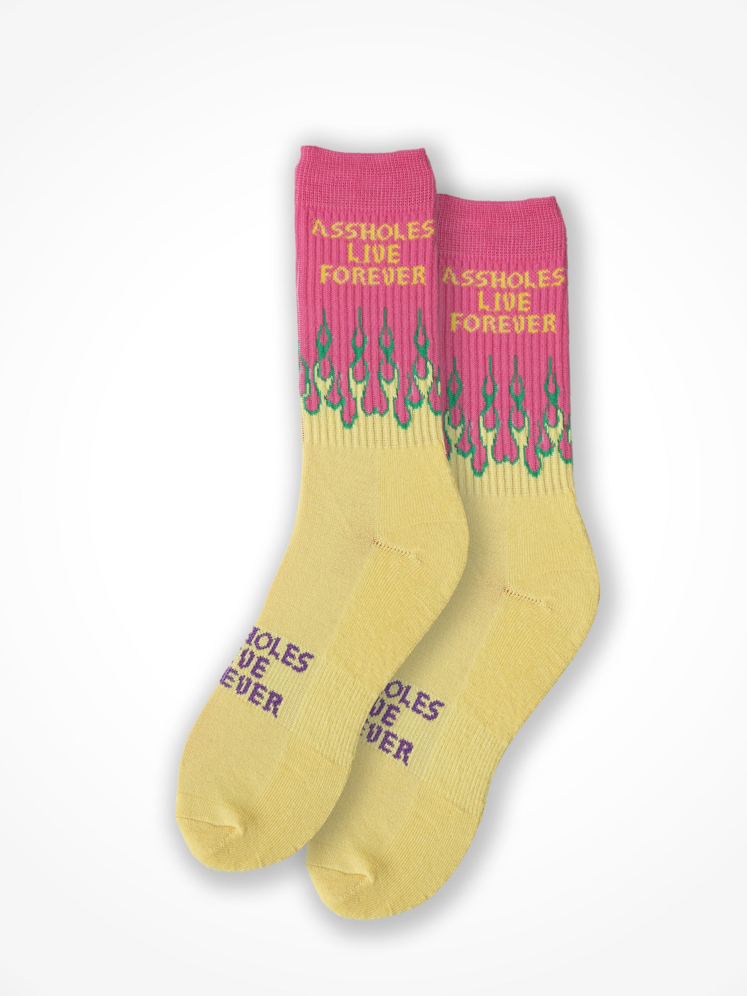 ALF Flame Sock - Pink/Yellow